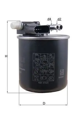 filtru combustibil MAHLE KL 911