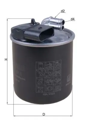 filtru combustibil MAHLE KL 914