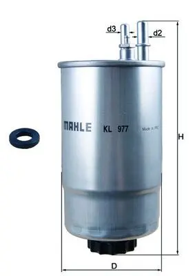 filtru combustibil MAHLE KL 977D