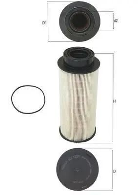 filtru combustibil MAHLE KX 182/1D