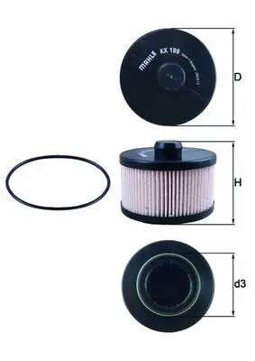 filtru combustibil MAHLE KX 199D