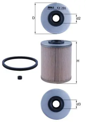 filtru combustibil MAHLE KX 206D