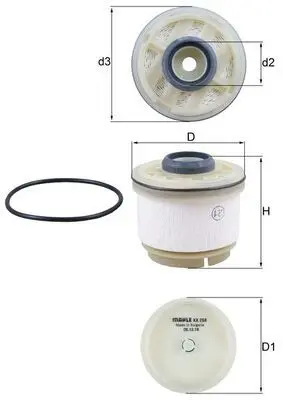 filtru combustibil MAHLE KX 268D