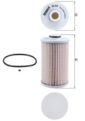 filtru combustibil MAHLE KX 344D