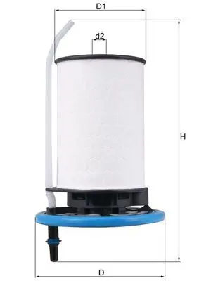 filtru combustibil MAHLE KX 398