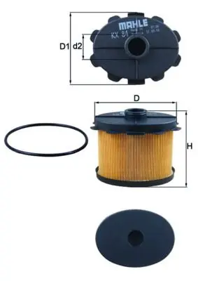 filtru combustibil MAHLE KX 84D