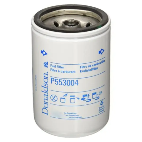 Filtru Combustibil P553004, Lungime 120 mm, Diam. Ext. 77,2 mm, Filet M16 x 1.5, Finetea 16 µ, Donaldson