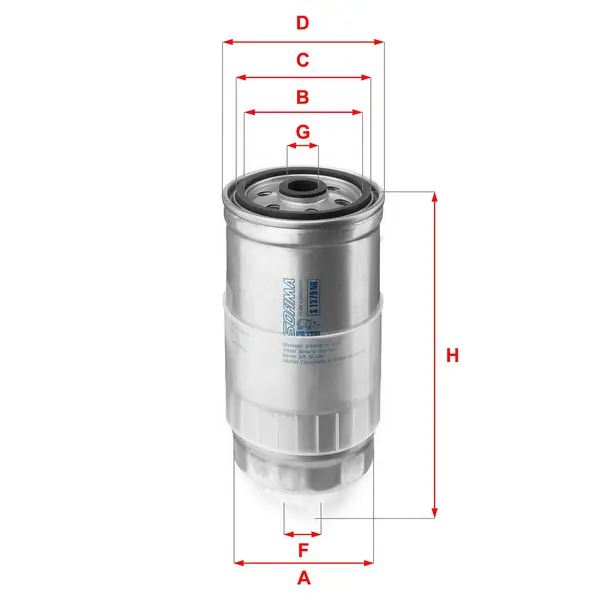 filtru combustibil SOFIMA S 1379 NR