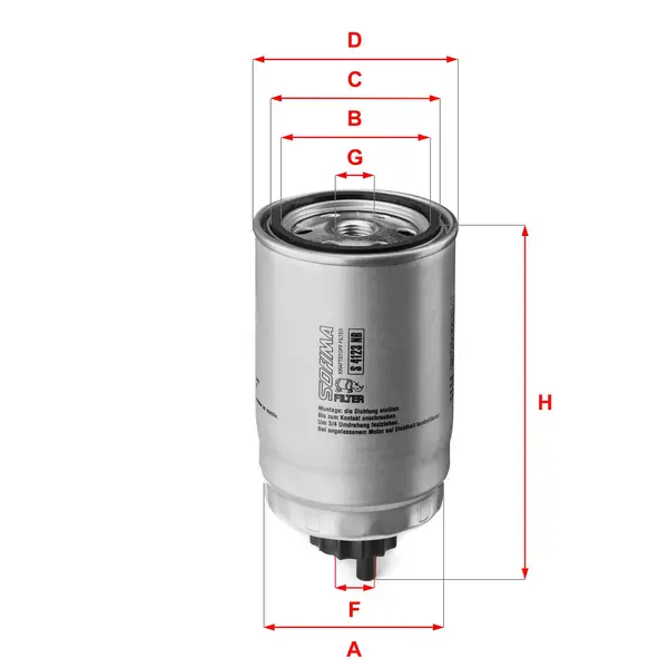 filtru combustibil SOFIMA S 4123 NR