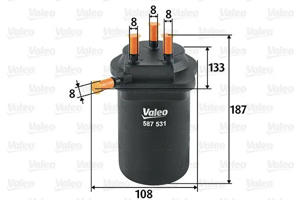 filtru combustibil VALEO 587531