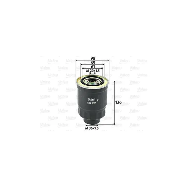 Filtru combustibil VALEO 587707