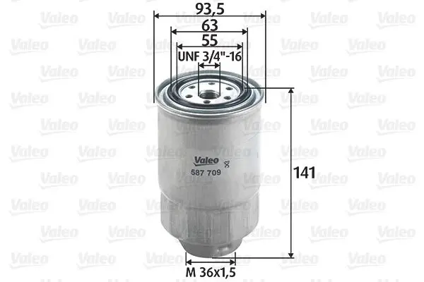 filtru combustibil VALEO 587709