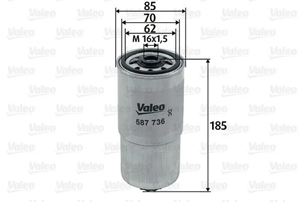 filtru combustibil VALEO 587736