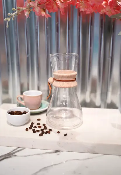 Filtru de cafea chemex din sticlă și lemn - Default Title