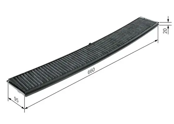Filtru habitaclu C.A. BOSCH 1 987 432 336