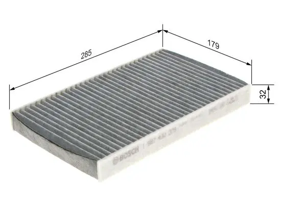 Filtru habitaclu C.A. BOSCH 1 987 432 379