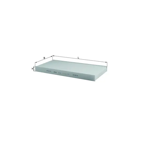 Filtru habitaclu MAHLE LA 78