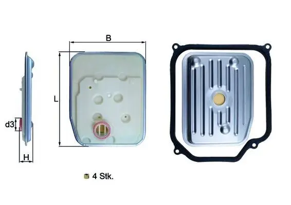 Filtru hidraulic, cutie de viteze automata KNECHT HX 147KIT1