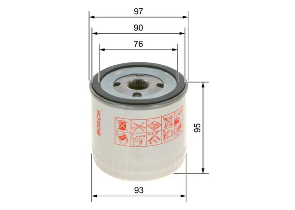 Filtru ulei BOSCH 0 451 103 252