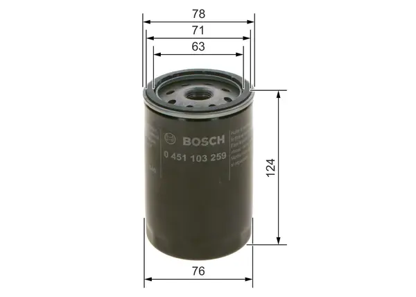 Filtru ulei BOSCH 0 451 103 259