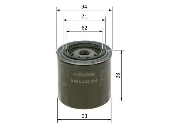 Filtru ulei BOSCH 0 986 452 024