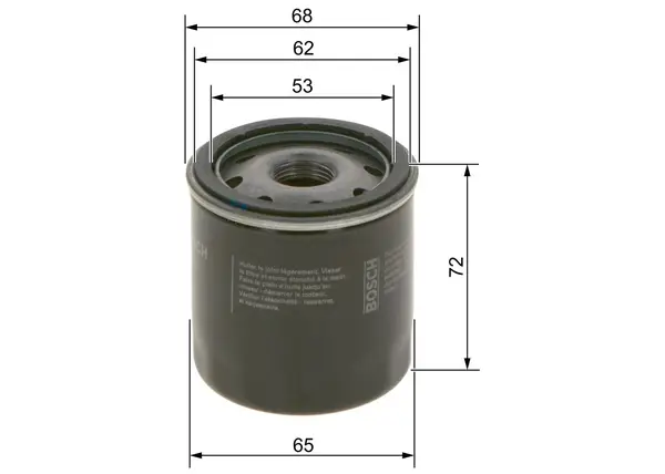 Filtru ulei BOSCH 0 986 452 028