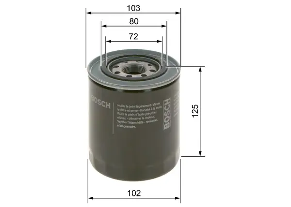 Filtru ulei BOSCH 0 986 452 062