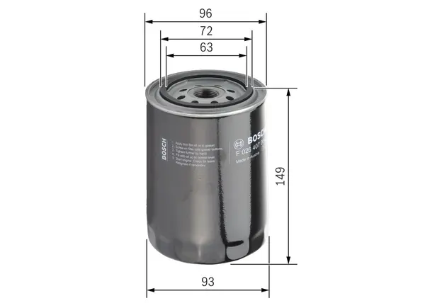 Filtru ulei BOSCH F 026 407 004