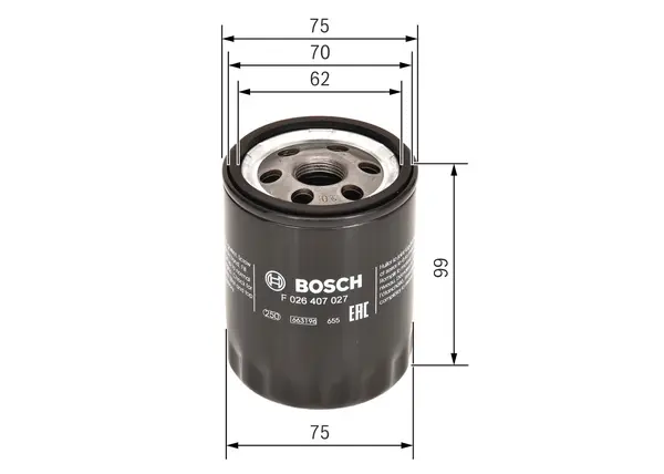 Filtru ulei BOSCH F 026 407 027