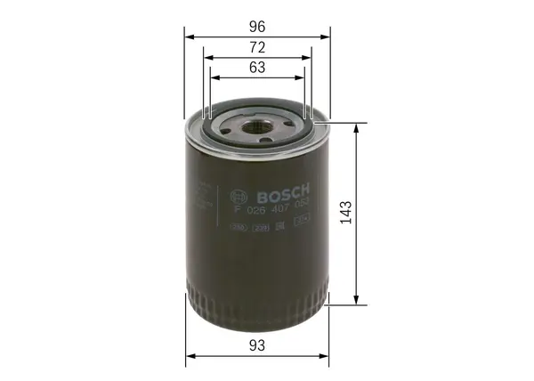 Filtru ulei BOSCH F 026 407 053