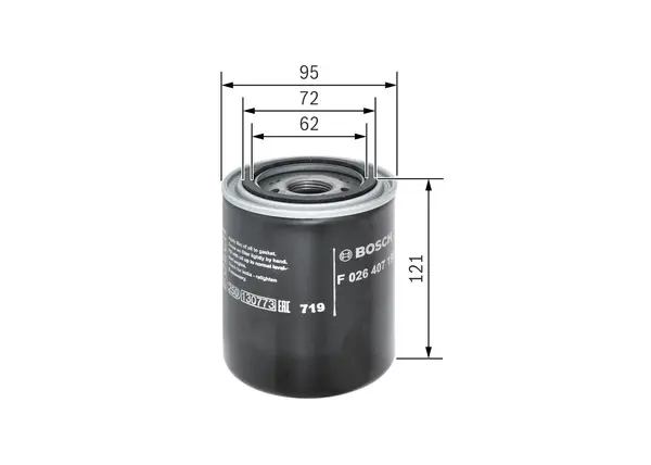 Filtru ulei BOSCH F 026 407 198