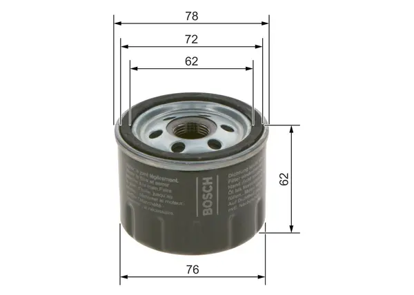 Filtru ulei BOSCH F 026 407 279