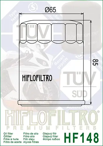 Filtru Ulei HF148 Hiflofiltro TGB 924153 Yamaha 5JW-13440-00