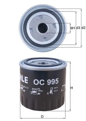 Filtru ulei KNECHT OC 995