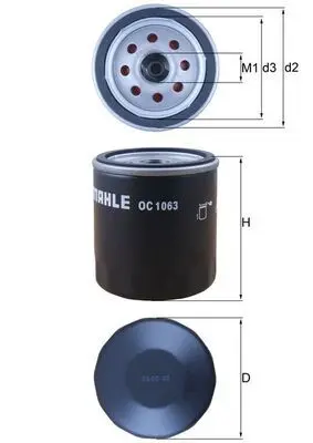 Filtru ulei MAHLE OC 1063