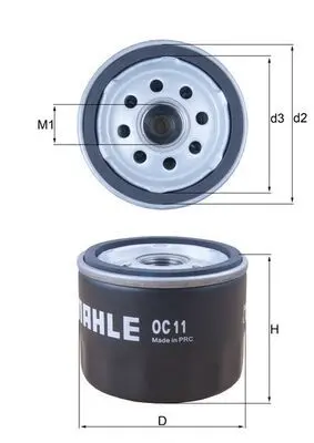 Filtru ulei MAHLE OC 11