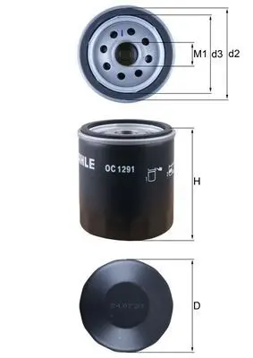 Filtru ulei MAHLE OC 1291