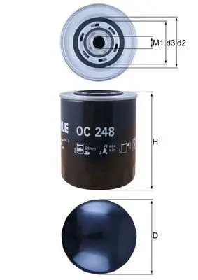 Filtru ulei MAHLE OC 248