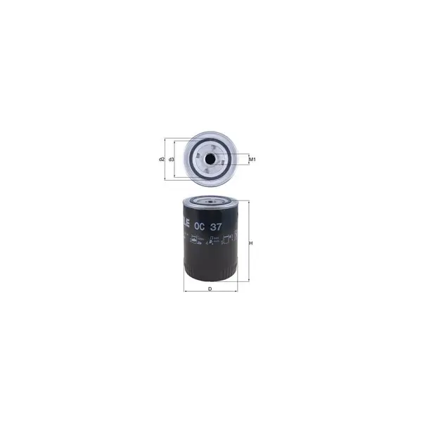 Filtru ulei MAHLE OC 37