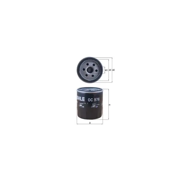 Filtru ulei MAHLE OC 976
