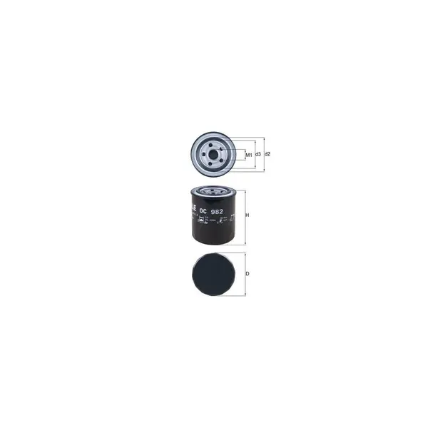 Filtru ulei MAHLE OC 982