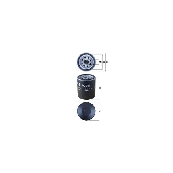 Filtru ulei MAHLE OC 983