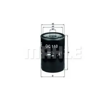 Filtru ulei MAHLE ORIGINAL OC 110