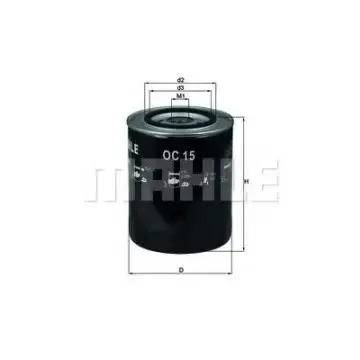 Filtru ulei MAHLE ORIGINAL OC 15