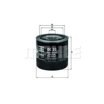 Filtru ulei MAHLE ORIGINAL OC 23