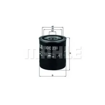 Filtru ulei MAHLE ORIGINAL OC 238
