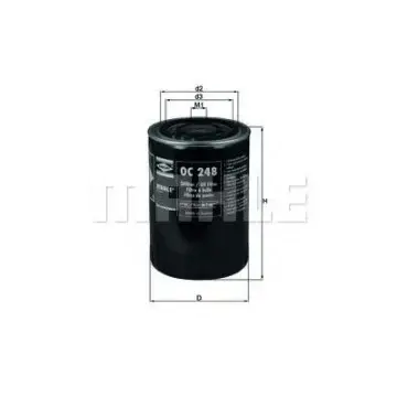 Filtru ulei MAHLE ORIGINAL OC 248