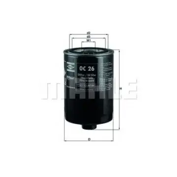 Filtru ulei MAHLE ORIGINAL OC 26
