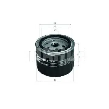 Filtru ulei MAHLE ORIGINAL OC 384