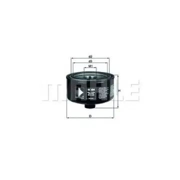 Filtru ulei MAHLE ORIGINAL OC 404